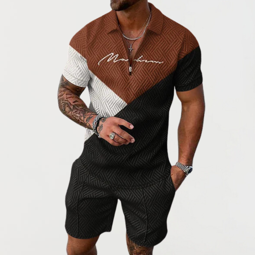 Marco | Completo estivo elegante in tessuto premium lavorato