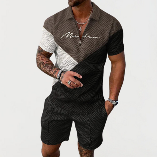 Marco | Completo estivo elegante in tessuto premium lavorato