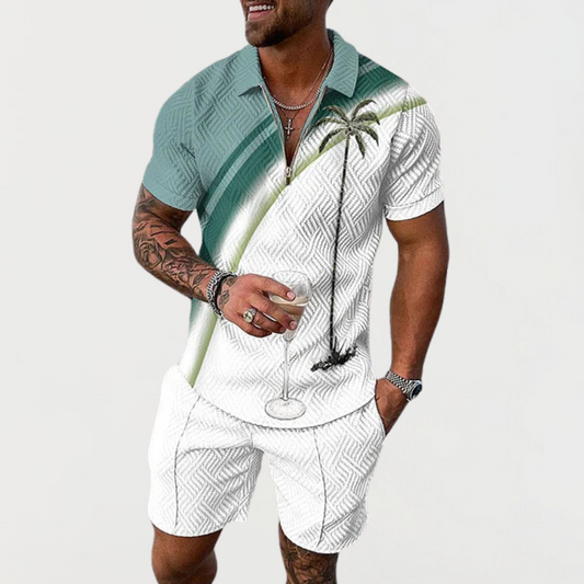 Alessio | Completo estivo tropicale in tessuto premium